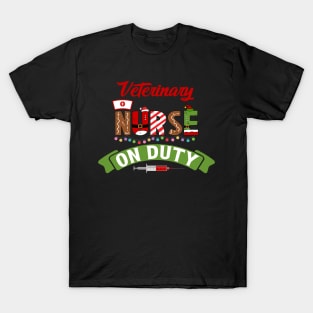 Funny Nurse Life Christmas Pun Quote Hilarious Joke Idea Veterinary T-Shirt